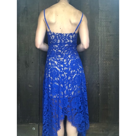 Lulus One Wish Royal Blue Lace Midi Dress XS - Picture 8 of 13